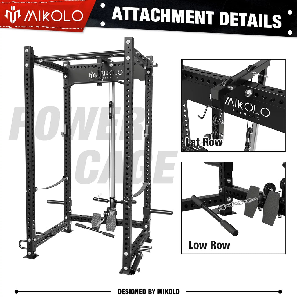 LAT Pull-Down for 3" x 3" Power Cage Rack Attachments L41107