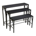 3PC Nesting Plant Stand Blk X2886