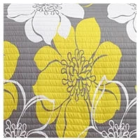 Yellow Queen 3-Piece Abstract Quilt Set N297