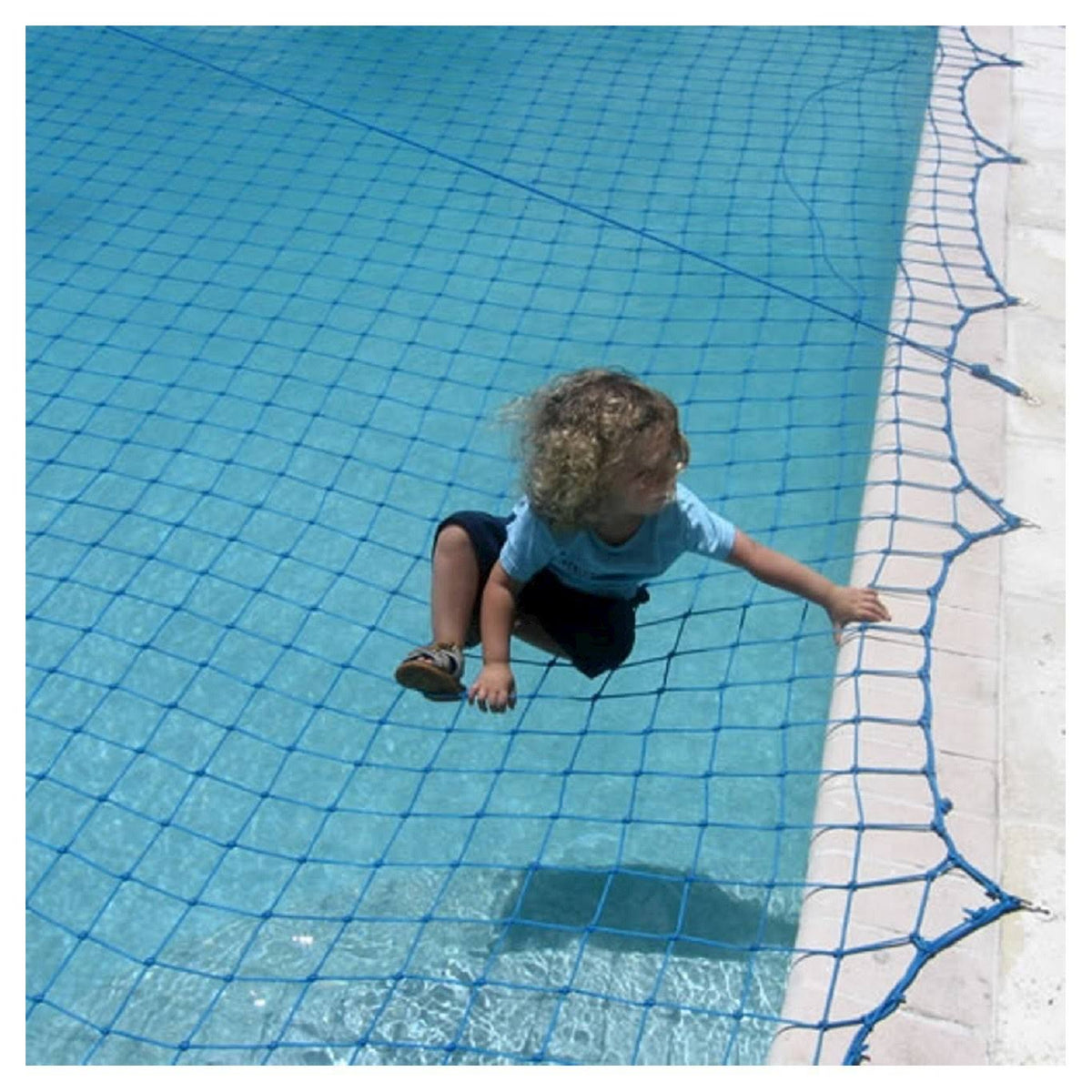 Pool Safety Net, 18 x 36 ft., Blue Z4817