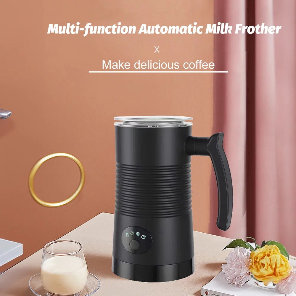 Milk Frother 4 in 1 400W Detachable Non-Stick Interior 11.84oz Electric Automatic Milk Frother J580
