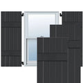 Black Pine Board and Batten Shutters Pair T651