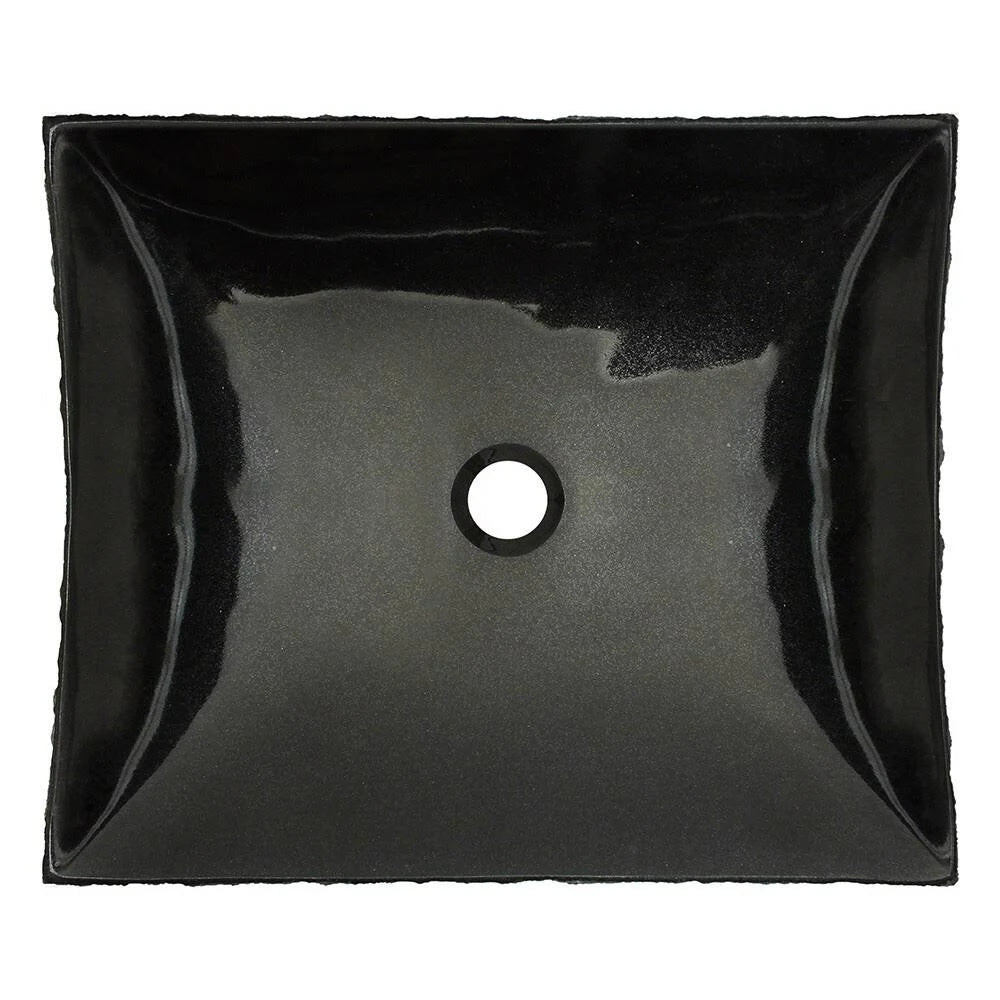 Black Granite Vessel Sink T26132