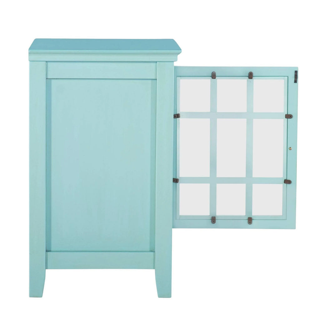 Turquoise Single Door Cabinet V845760