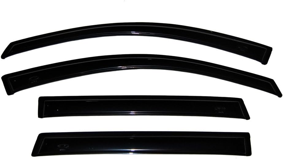 4-Piece Dark Smoke Side Window Deflector for Toyota Tundra Double Cab D98598