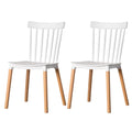 Plastic Dining Chair with Beech Wood Legs Z40597