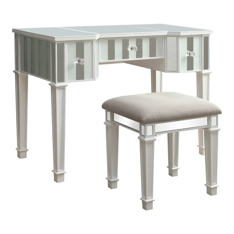 White Contemporary Vanity Set T3493