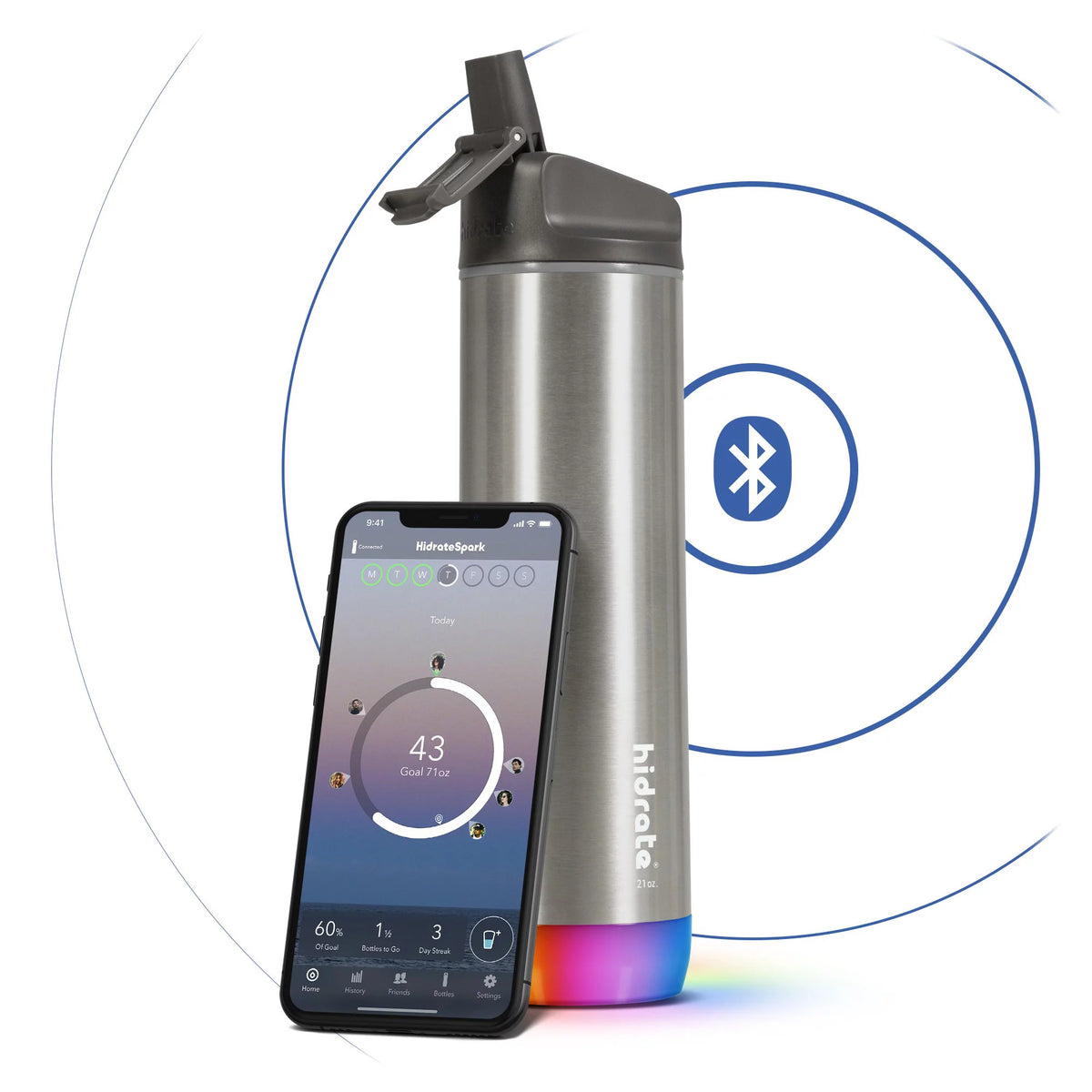 21 oz Insulated Stainless Steel Smart Water Bottle S566347