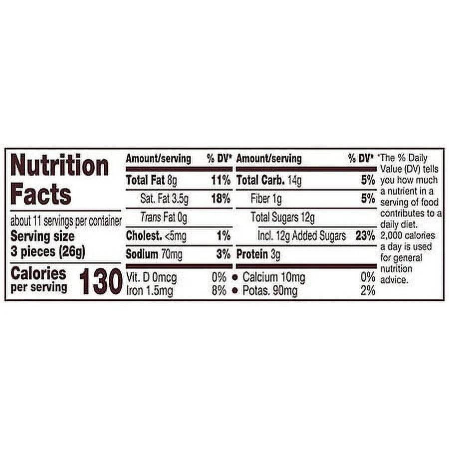 Dark Chocolate Peanut Butter Cups Candy 10.2oz Pack of 2 X1718