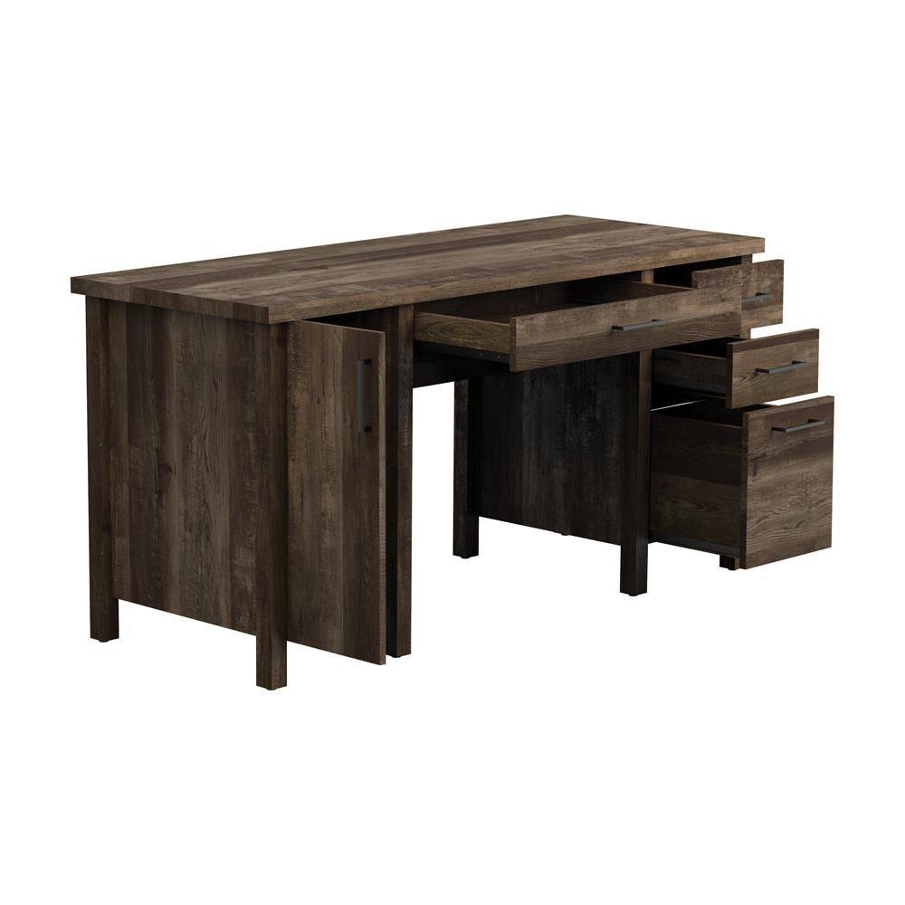 Rustic Oak Bookcase Y5156