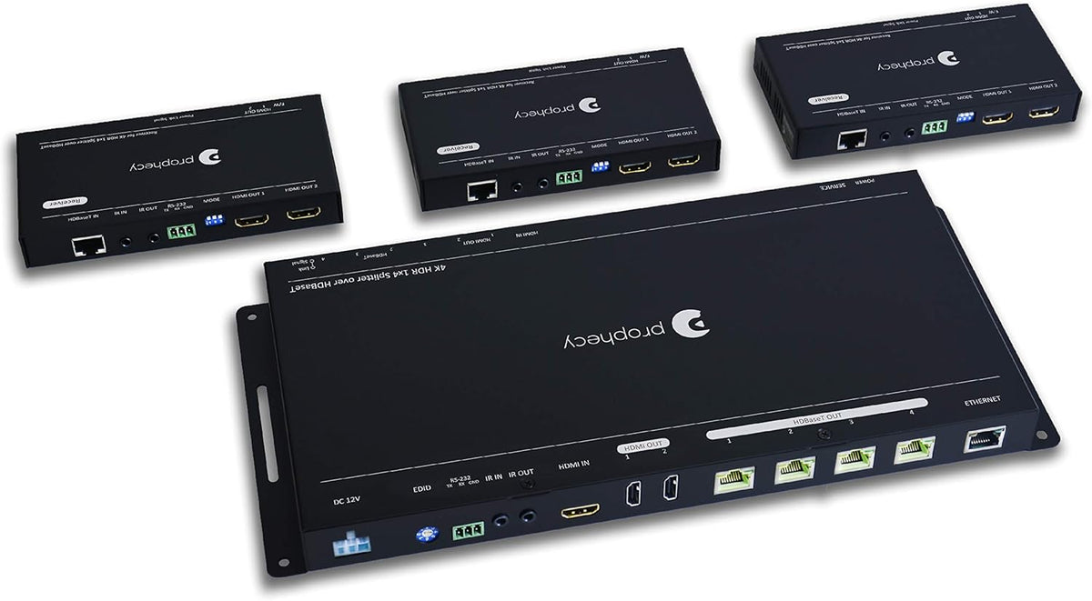 1x4 HDMI Extender Splitter 1080p Over Cat5e/Cat6/Cat7 Ethernet Cable A113136