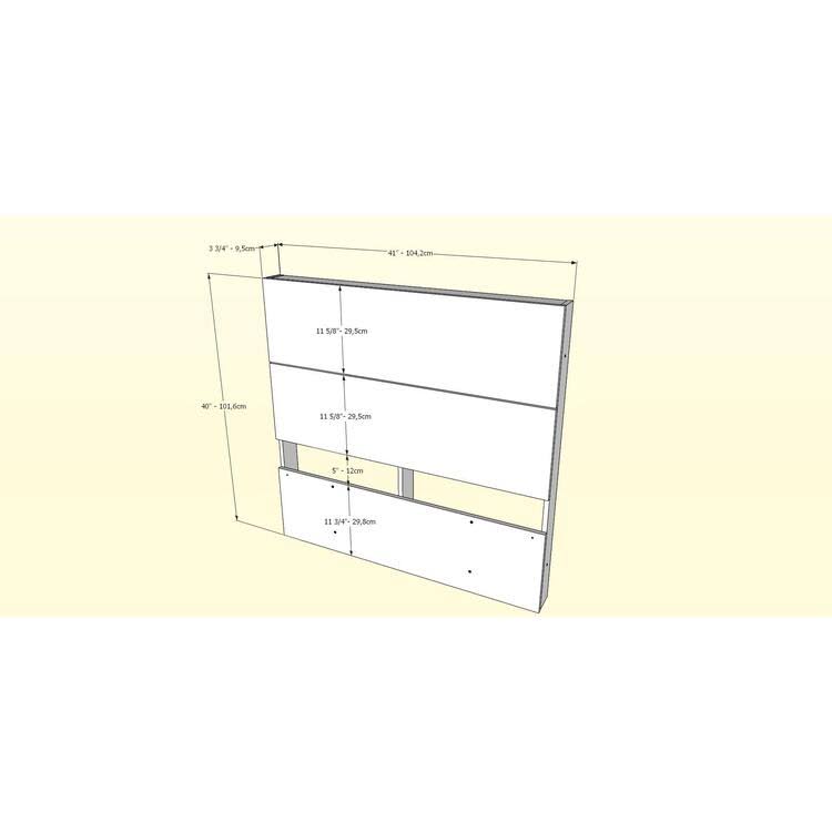 White and Truffle 2 Piece Twin Size Bedroom Set R625