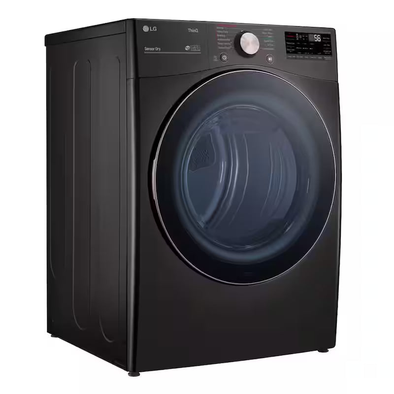 7.4 Cu. Ft. Vented Smart Stackable Gas Dryer in Black Steel F557