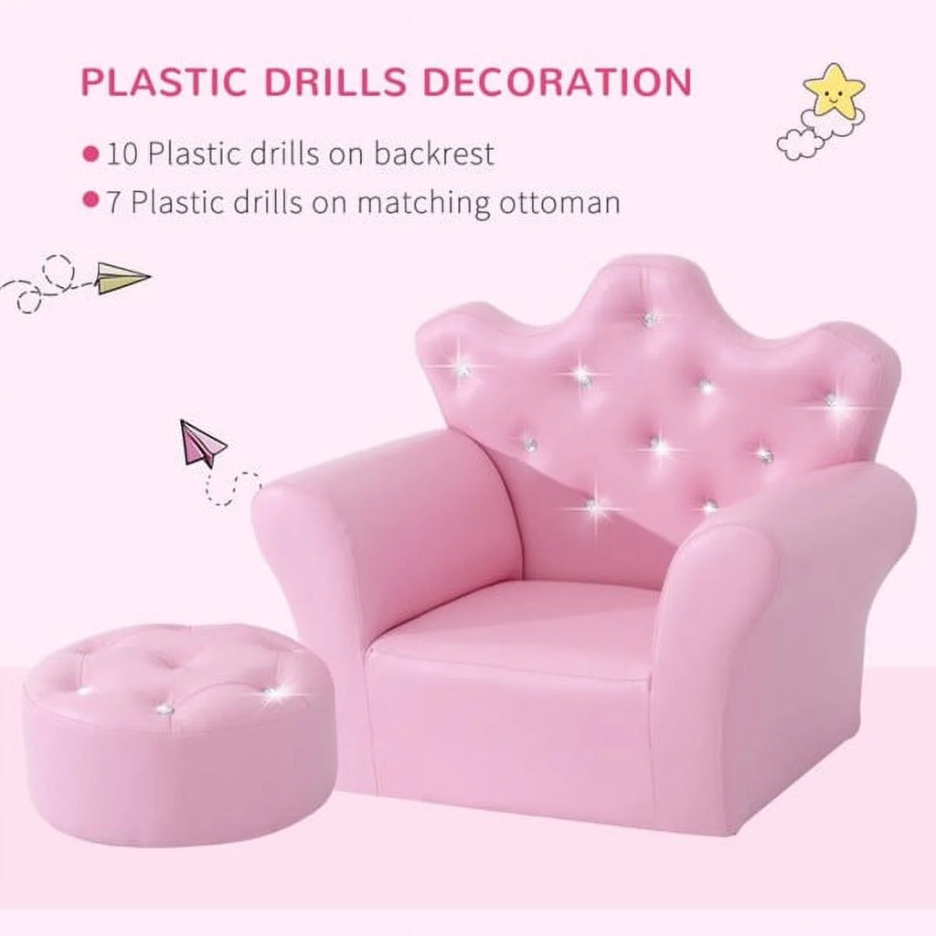 Kids Sofa Set with Footstool E838787