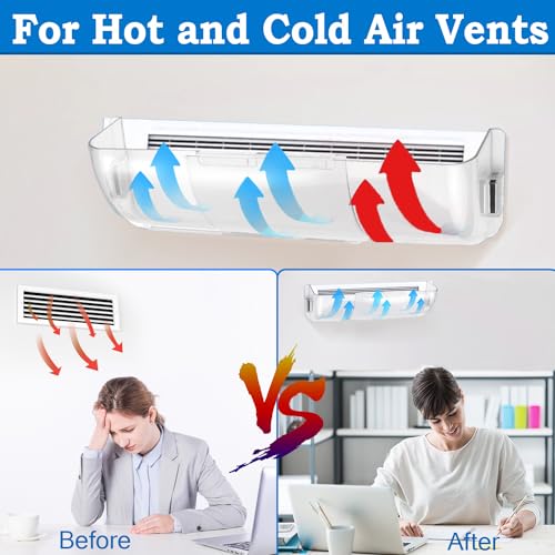 2 Pack Clear Adjustable Magnetic Vent Deflector Q580972