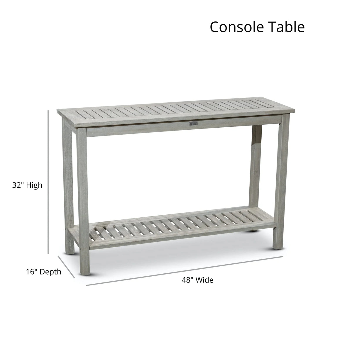 Silver Gray Eucalyptus Console Table A74744