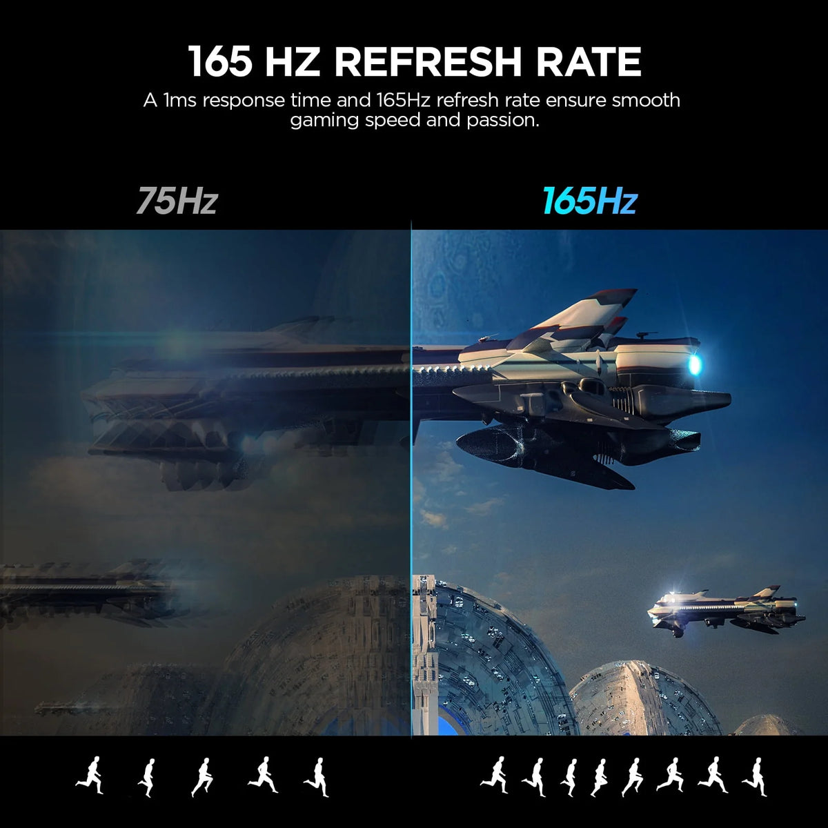 24 inch FHD 1080P VA Gaming Monitor, 165Hz, 1ms Z148564