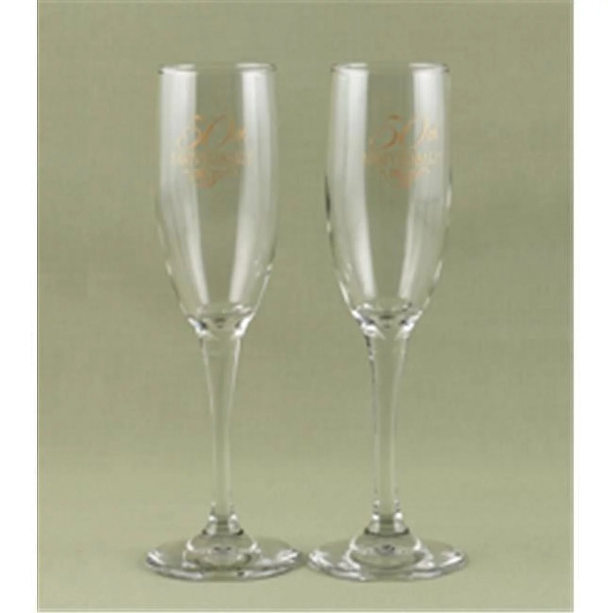 50th Anniversary Toasting Glasses Flutes Y344