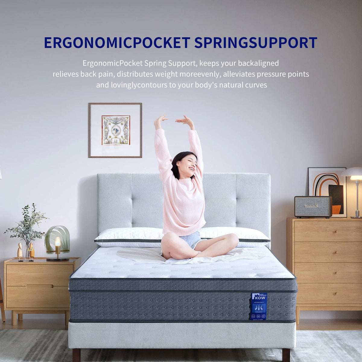 12 inch Full Size Gel Memory Foam Hybrid Mattress B63197