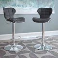 Adjustable Bar Stool (Set of 2) (Black) I176
