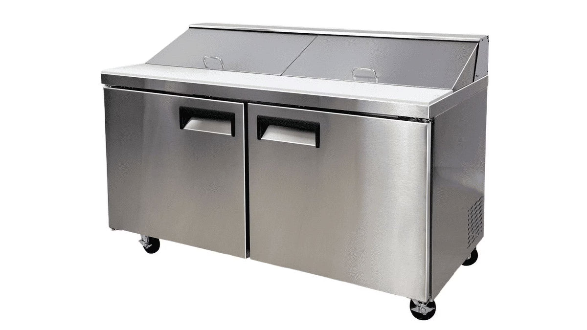 60 in. Commercial Two Door Sandwich Prep Table Refrigerator, 15 Cu. ft. X540