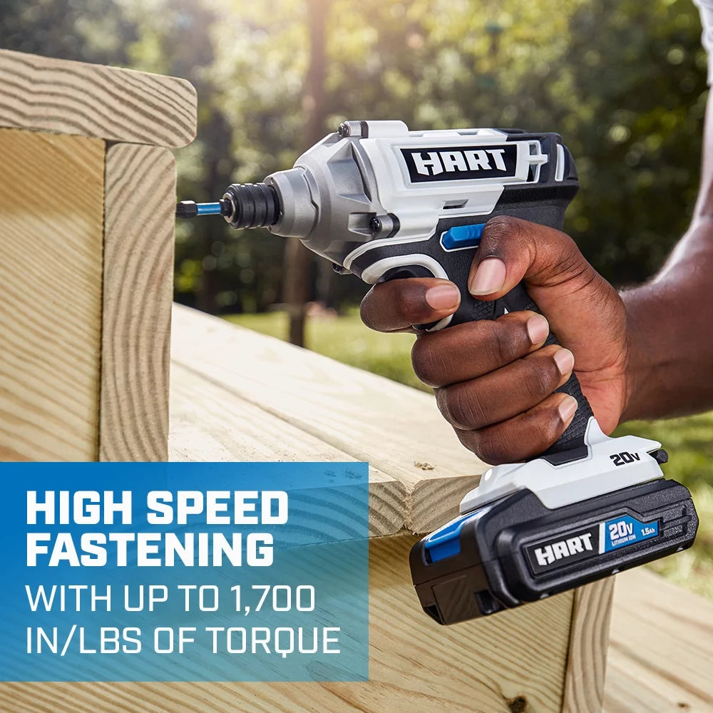 20-Volt Cordless 4-Tool Combo Kit & 200-Piece Drill & Driver Accessory Kit F526949