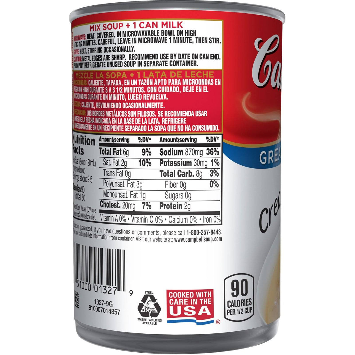 10.5 oz Can Cream of Shrimp Soup Pack of 12 M9689