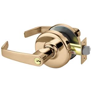 Bright Bronze Cylindrical Lock A18353