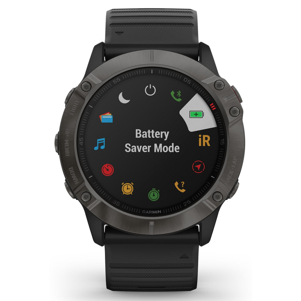 Carbon Gray DLC Sapphire Watch with Black Band K7577