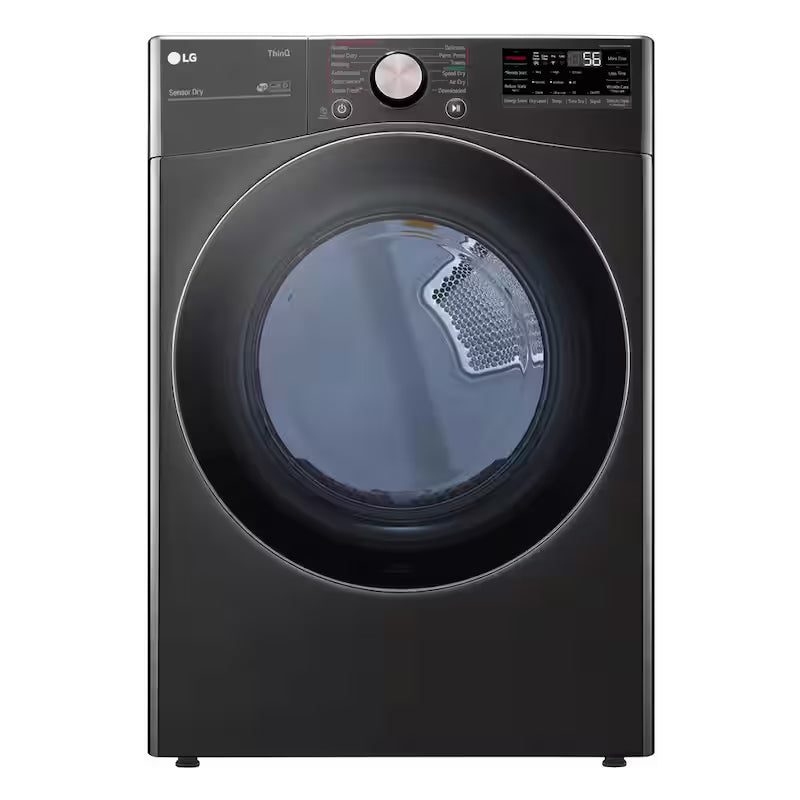 7.4 Cu. Ft. Vented Smart Stackable Gas Dryer in Black Steel F557