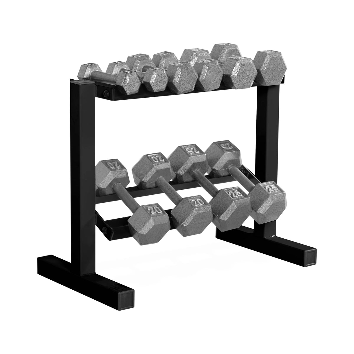Black Two-Tier Dumbbell Rack N3017
