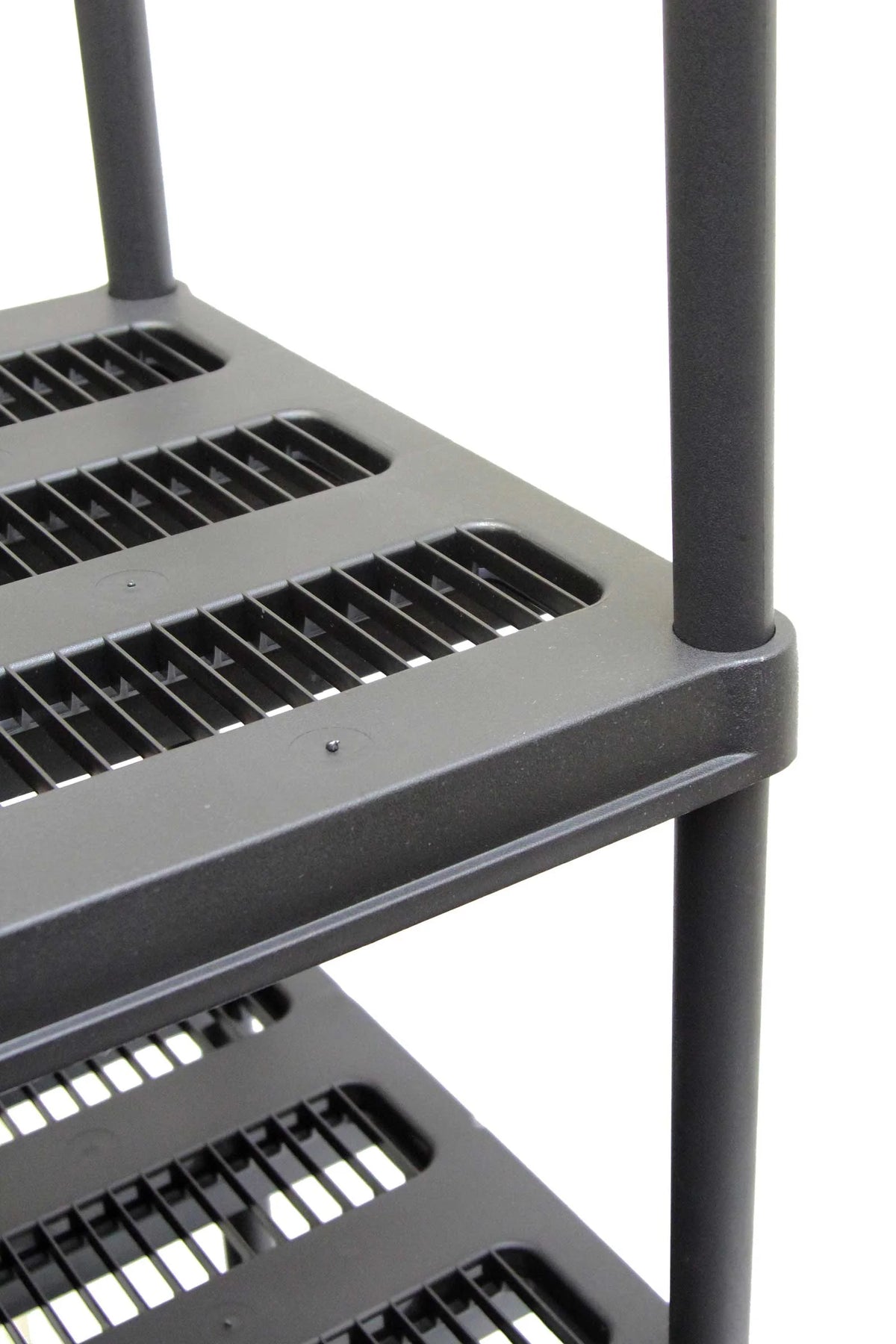 Black 5-Shelf Resin Shelf Unit Y9517