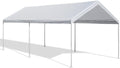 White 10 x 20 Foot Straight Leg Instant Canopy Tent Set C76652