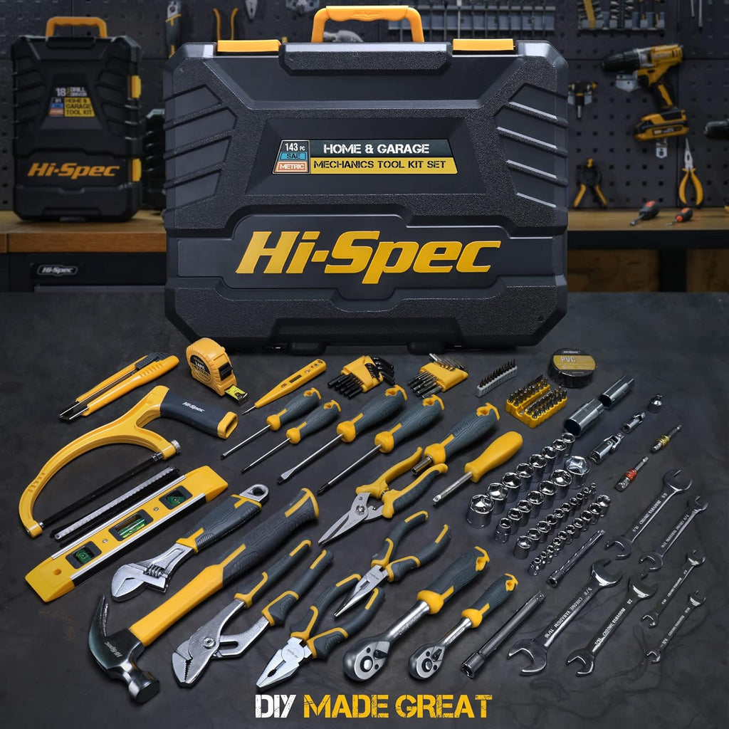143 Piece Home & Garage Tool Kit Set L922