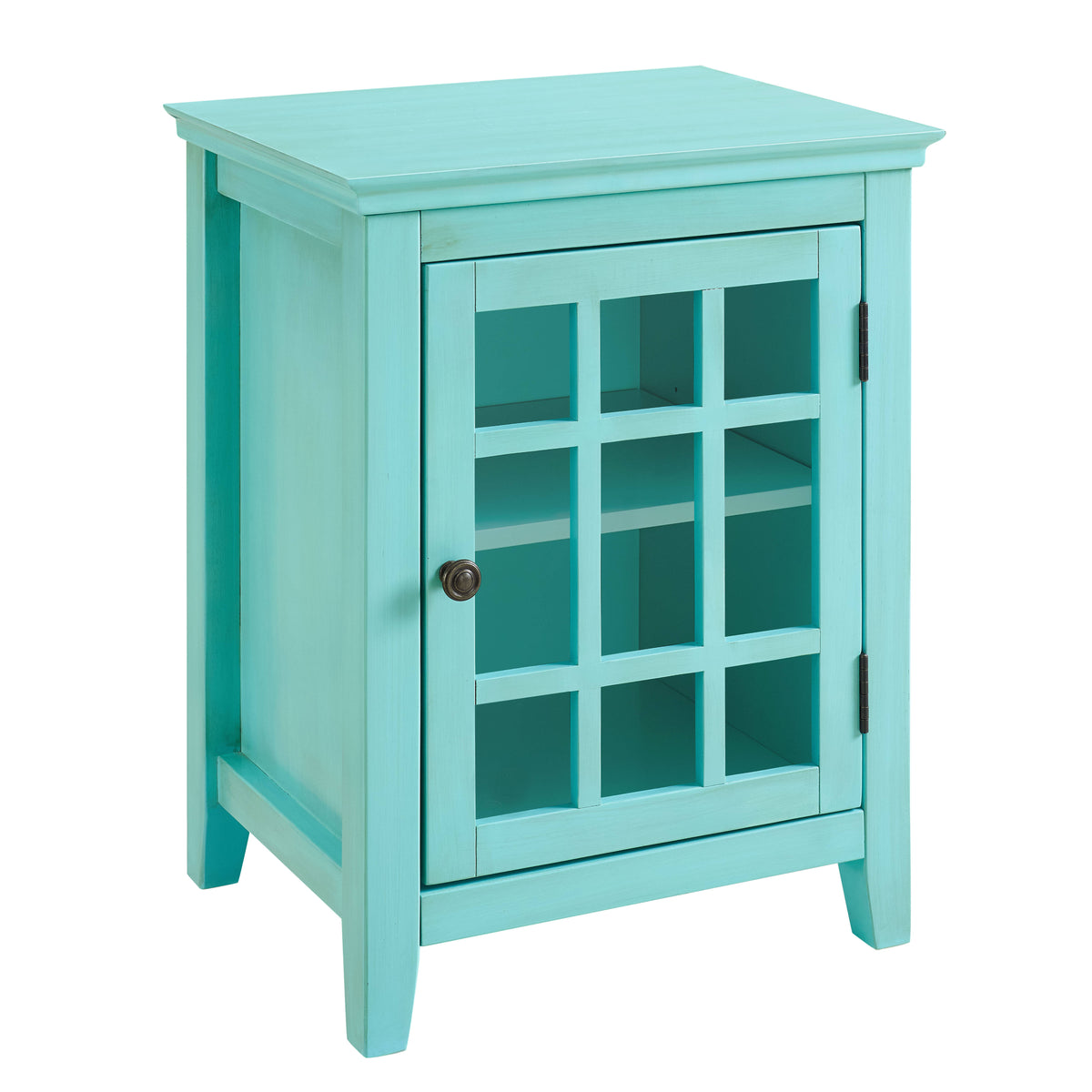 Turquoise Single Door Cabinet V845760
