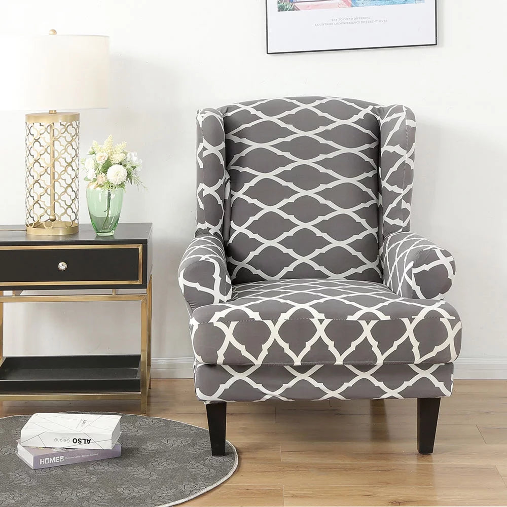 2-Piece Wing Chair Slipcover Z830340