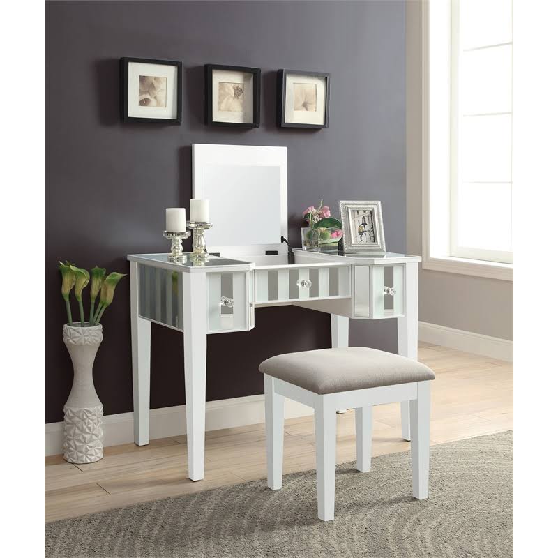 White Contemporary Vanity Set T3493