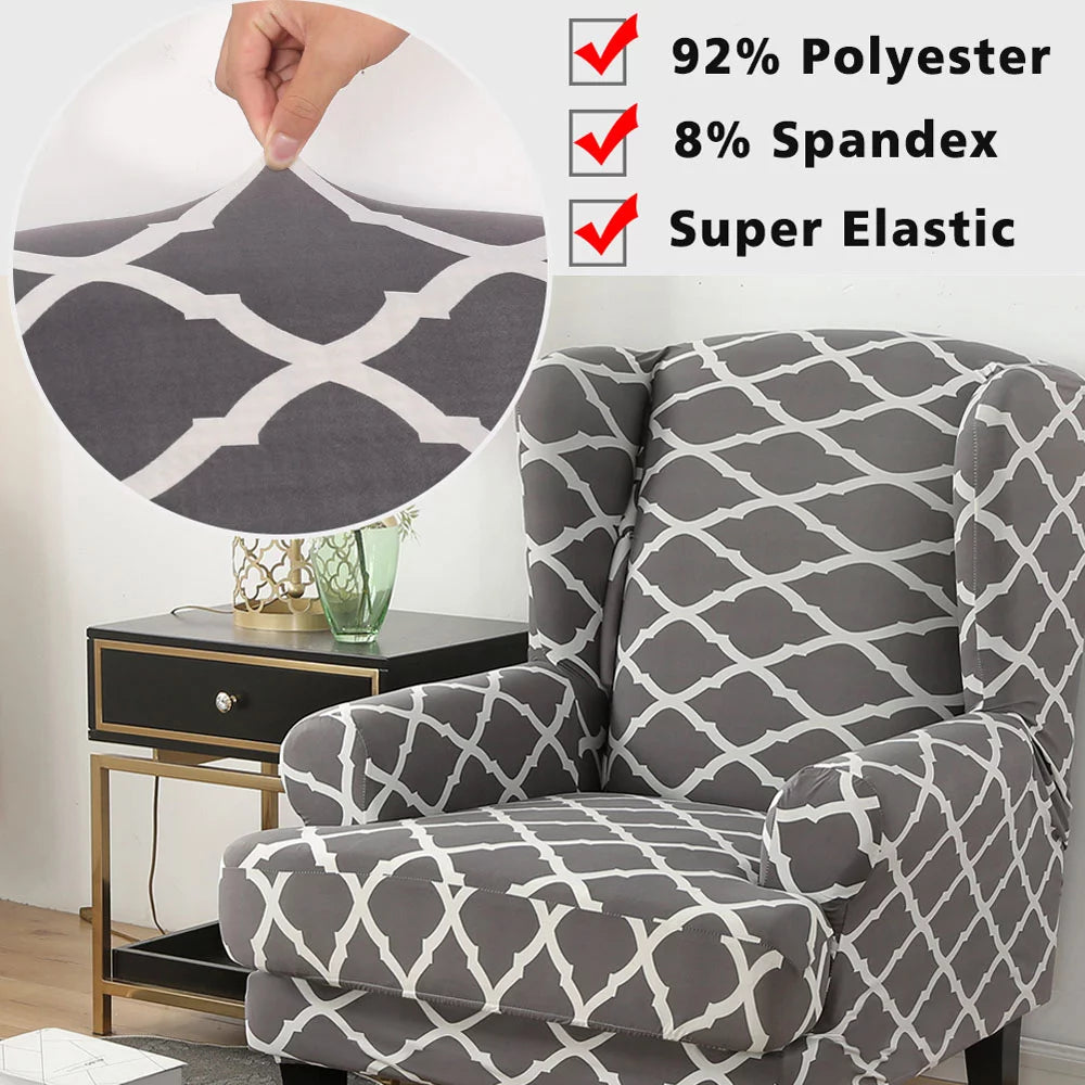 2-Piece Wing Chair Slipcover Z830340