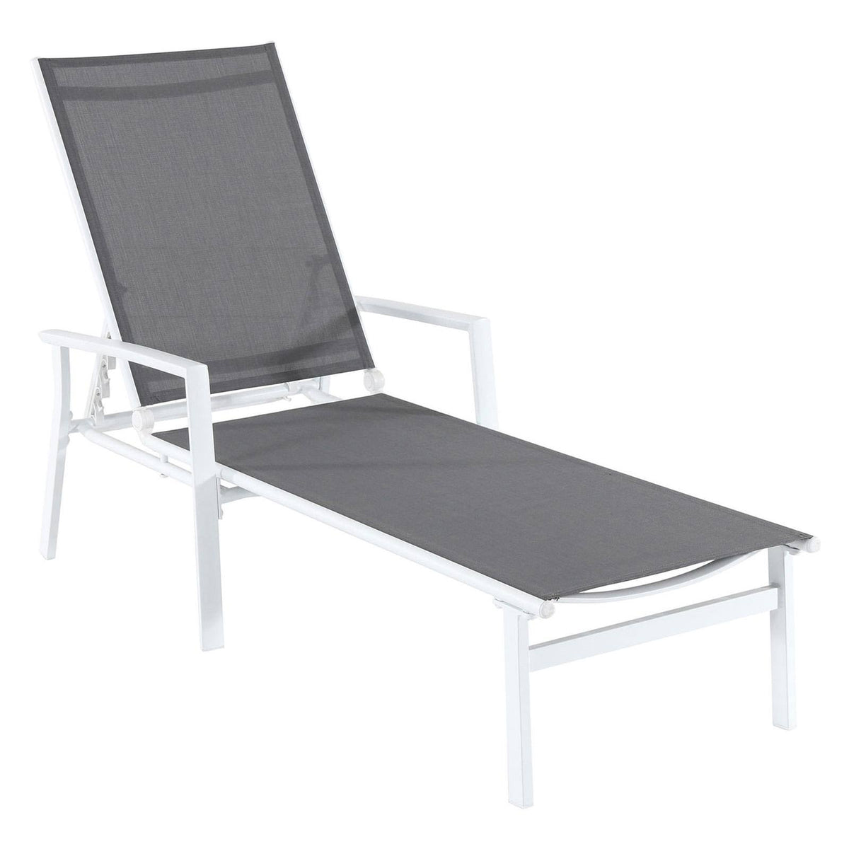 Gray Adjustable Sling Chaise N7891