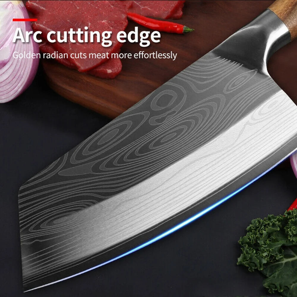 8 Inch Stainless Steel Cleaver Knife D36893