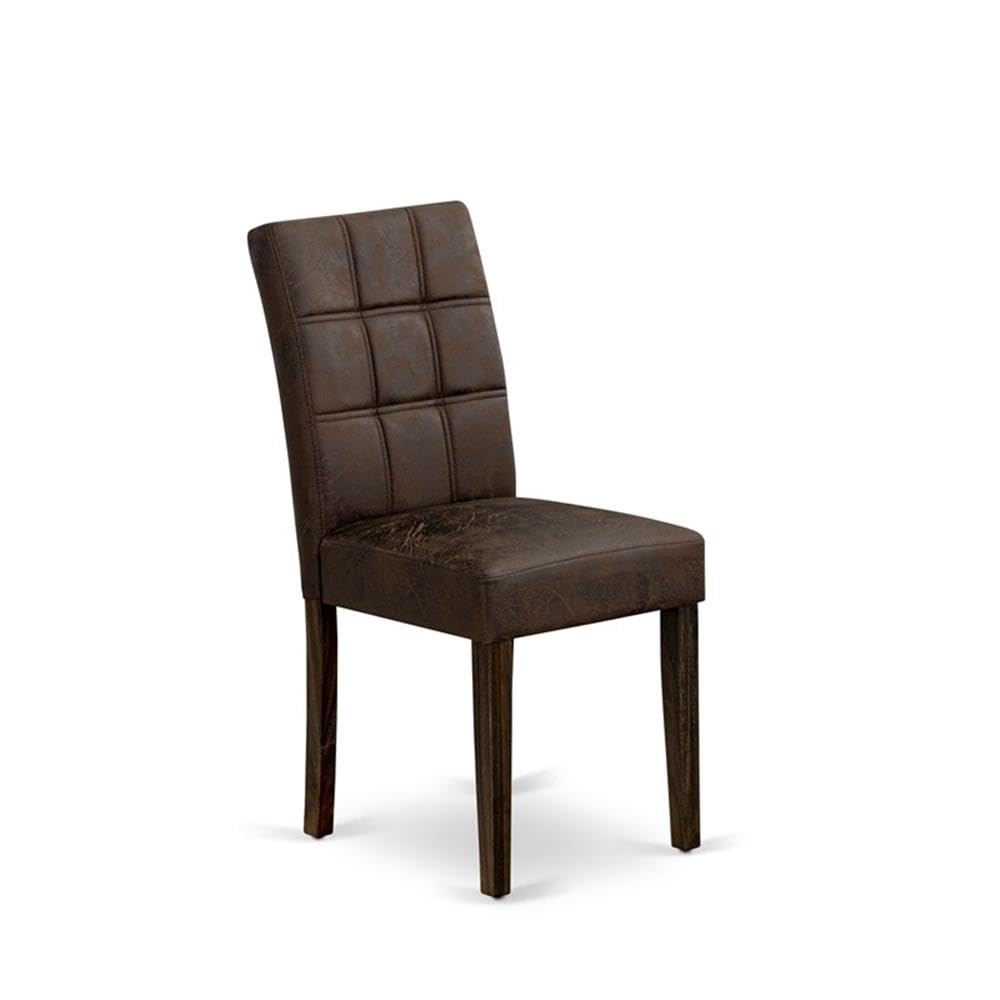 Black Faux Leather Dining Chairs Set of 2 N44323