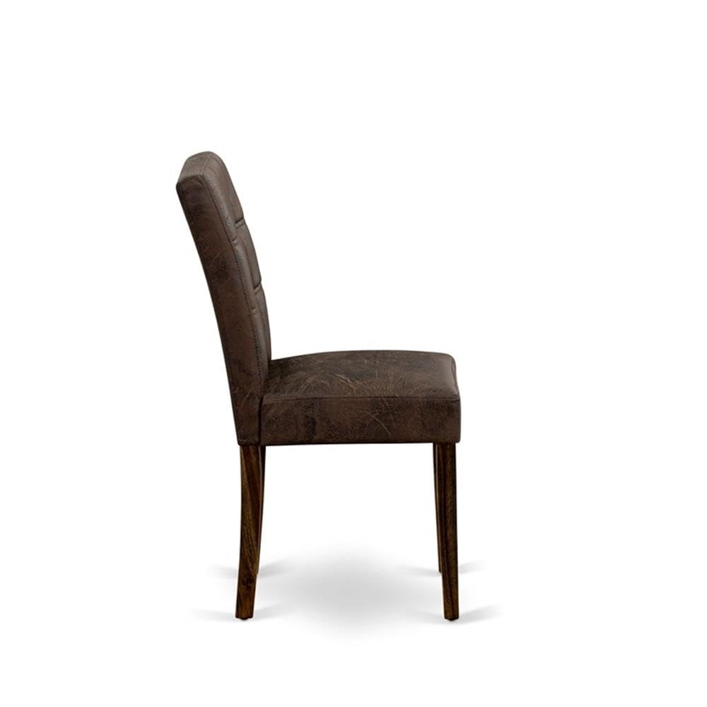 Black Faux Leather Dining Chairs Set of 2 N44323