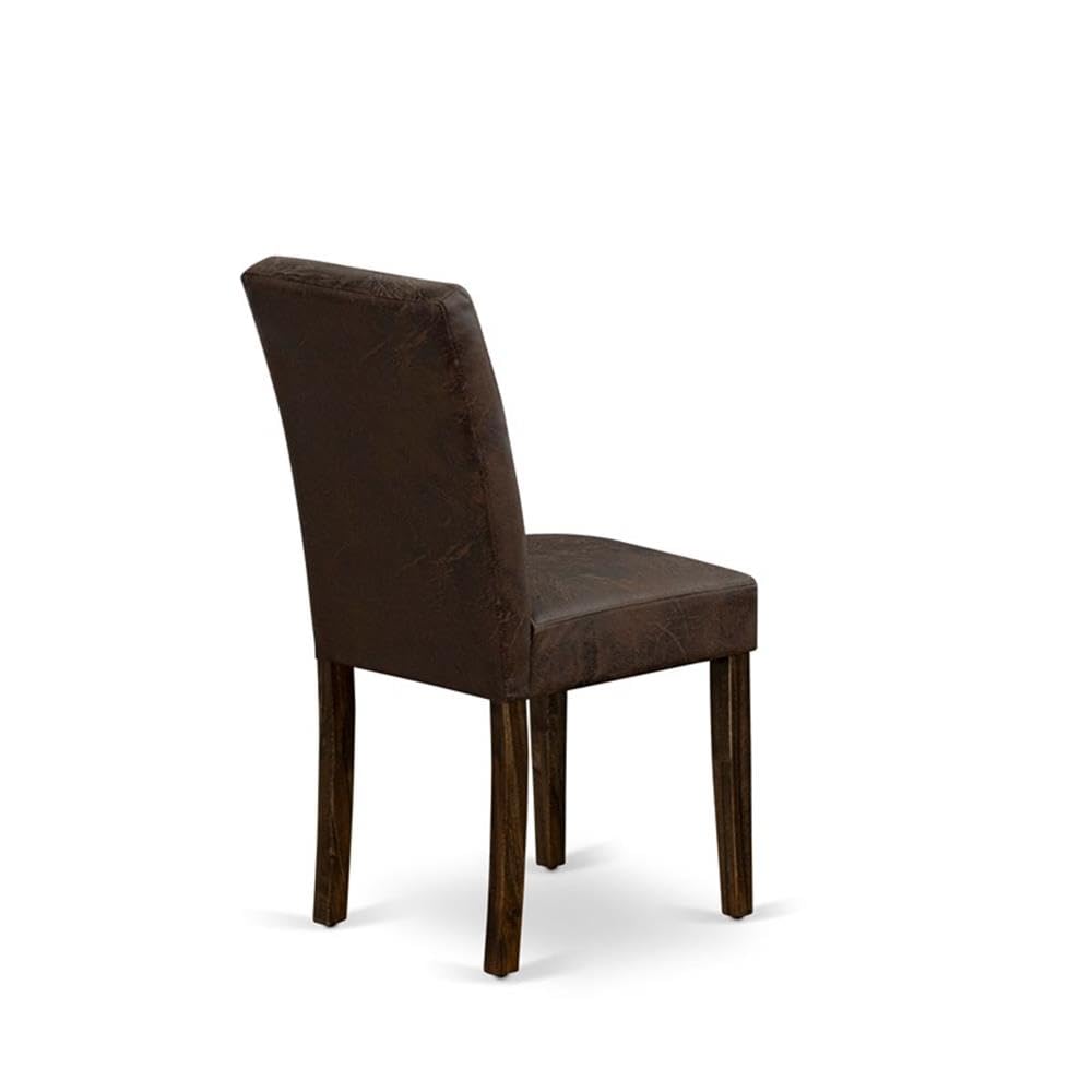 Black Faux Leather Dining Chairs Set of 2 N44323