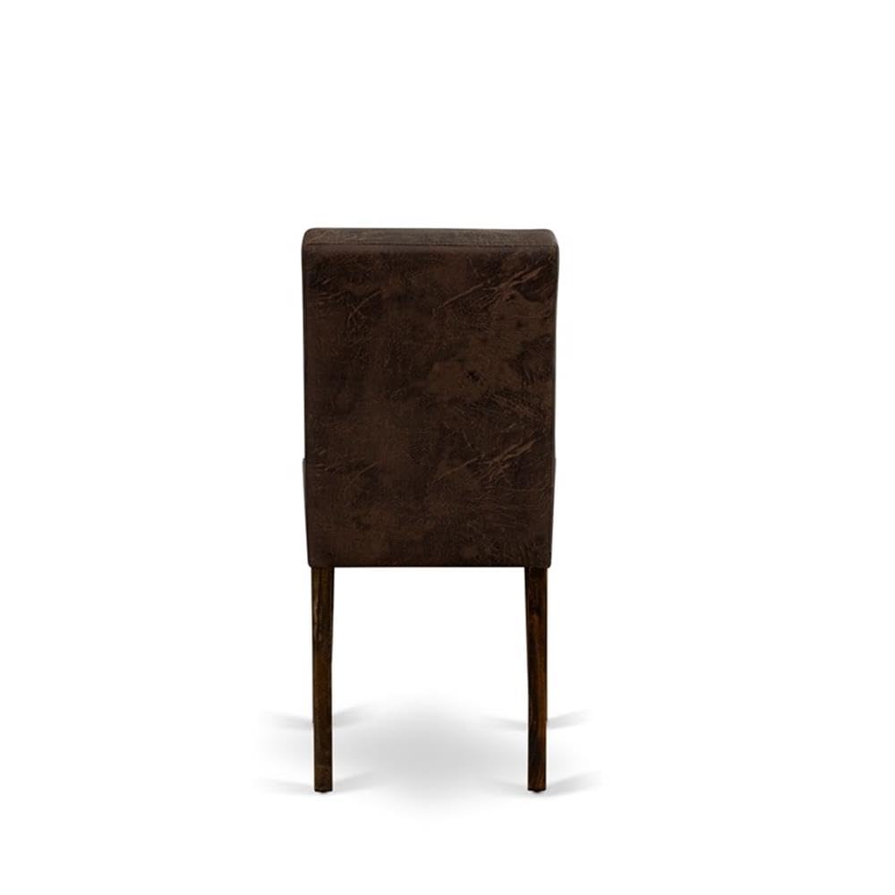 Black Faux Leather Dining Chairs Set of 2 N44323