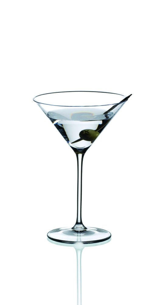 Precision Blown Crystal Martini Glasses Set of 2 Q48520