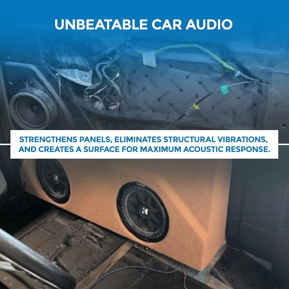 2mm Butyl Rubber Car Sound Deadening Material 20 Sq Ft 12 Sheets Z7176