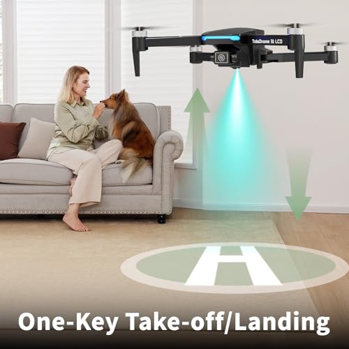 Drone with Camera, LCD Screen Remote Control, Brushless Motor, Foldable Z646220