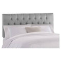 California King Button Tufted Upholstered Panel Headboard U686