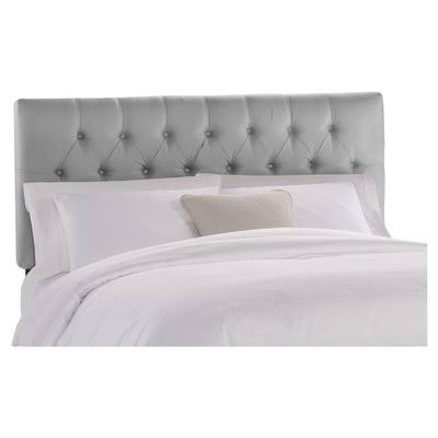 California King Button Tufted Upholstered Panel Headboard U686