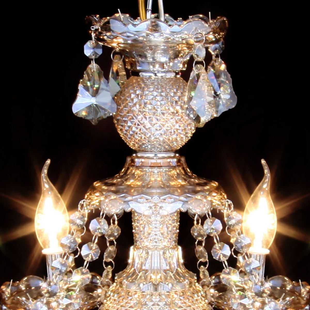 15 Lights Cognac K9 Crystal Chandelier X7133